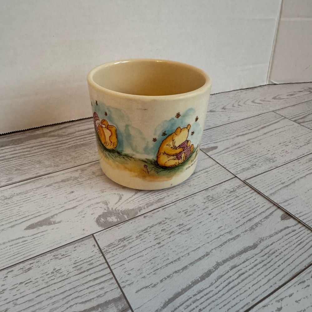 Vintage Yellow Melamine Winnie the Pooh Mug